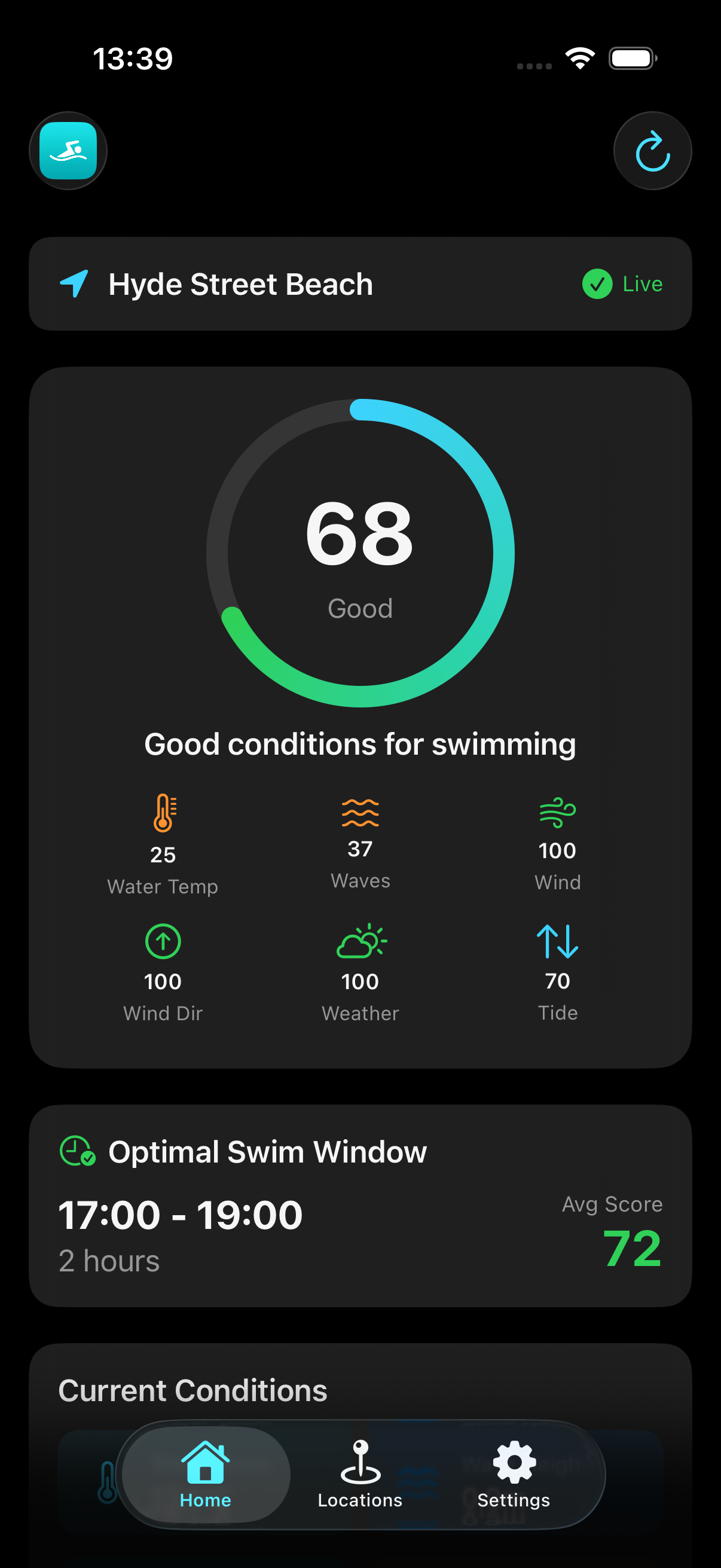 OptiSwim screenshot 1
